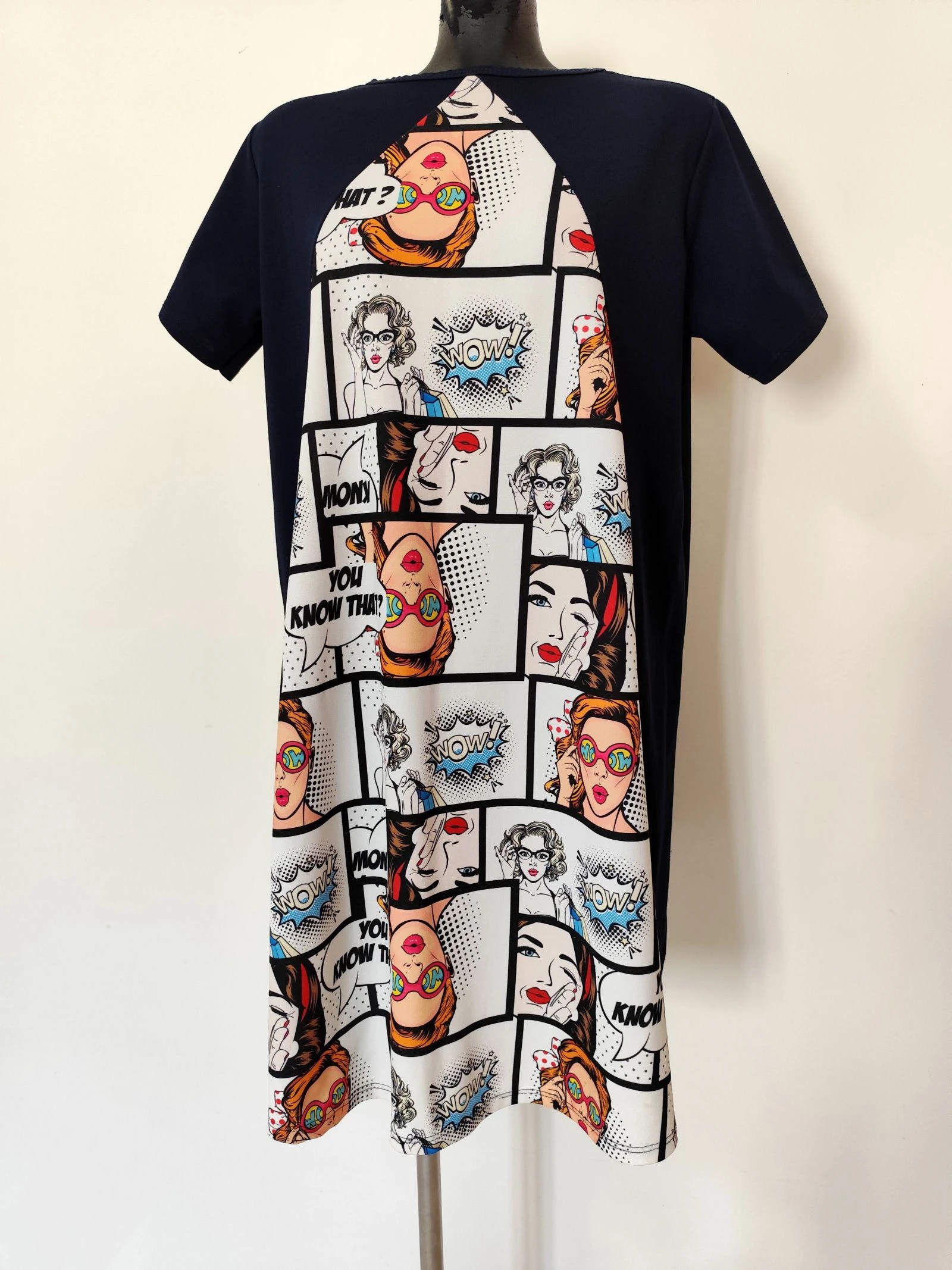 Vestido com Padrão Pop-Art Comics - Mode Italy (XL)
